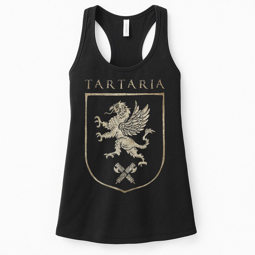 Tartaria Tartarian Empire Griffin, Tartary Family Crest Womens Tank Top