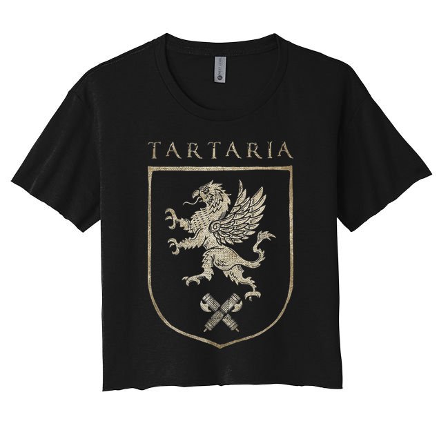Tartaria Tartarian Empire Griffin, Tartary Family Crest Crop Top