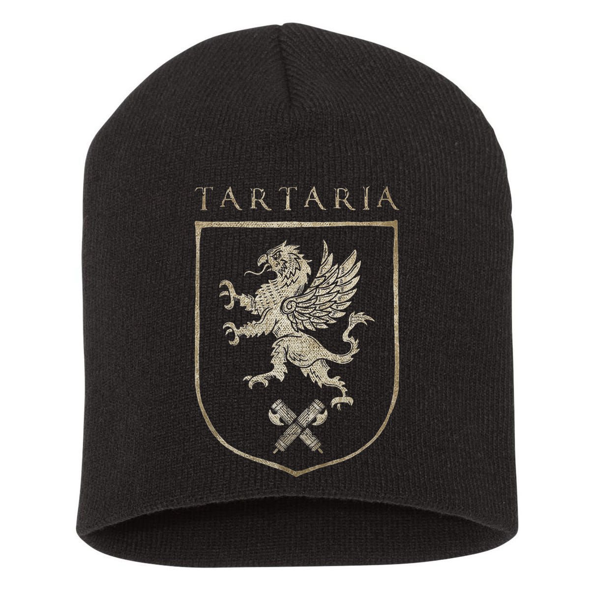 Tartaria Tartarian Empire Griffin, Tartary Family Crest Short Acrylic Beanie