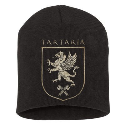 Tartaria Tartarian Empire Griffin, Tartary Family Crest Short Acrylic Beanie