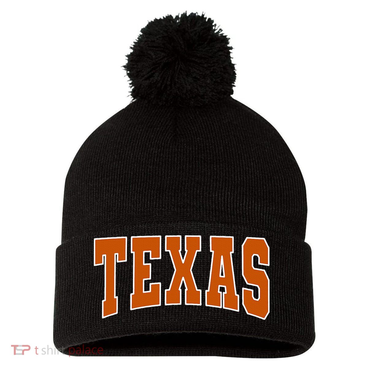 Texas Pom Pom 12in Knit Beanie