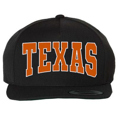 Texas Wool Snapback Cap