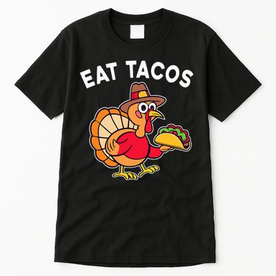 Thanksgiving Turkey Eat Tacos Mexican Tall T-Shirt