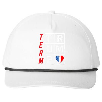 Team Trump Election Design Pro Republican Party Snapback Five-Panel Rope Hat