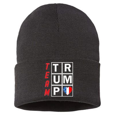 Team Trump Election Design Pro Republican Party Sustainable Knit Beanie