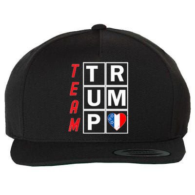 Team Trump Election Design Pro Republican Party Wool Snapback Cap