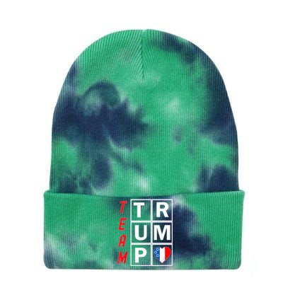 Team Trump Election Design Pro Republican Party Tie Dye 12in Knit Beanie