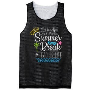 This Teacher Earned All Of This Summer Break Teacher Life Mesh Reversible Basketball Jersey Tank