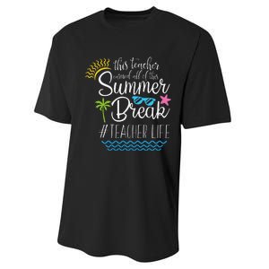 This Teacher Earned All Of This Summer Break Teacher Life Performance Sprint T-Shirt