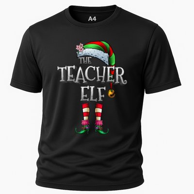 The Teacher Elf  Matching Family Funny Christmas Elf Performance Shirt