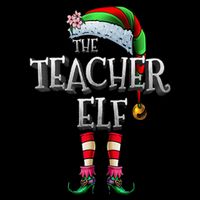 The Teacher Elf  Matching Family Funny Christmas Elf 16 in Basic Backpack