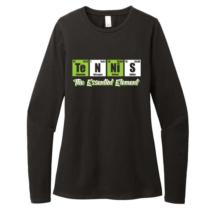 Tennis The Essential Element Funny Love Tennis Womens CVC Long Sleeve Shirt