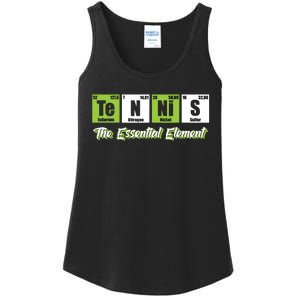 Tennis The Essential Element Funny Love Tennis Ladies Essential Tank