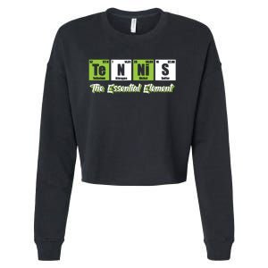 Tennis The Essential Element Funny Love Tennis Cropped Pullover Crew