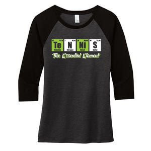 Tennis The Essential Element Funny Love Tennis Women's Tri-Blend 3/4-Sleeve Raglan Shirt