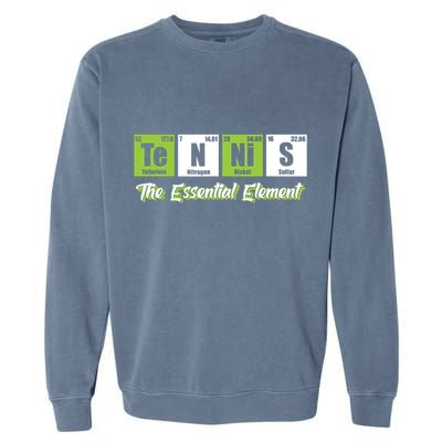 Tennis The Essential Element Funny Love Tennis Garment-Dyed Sweatshirt