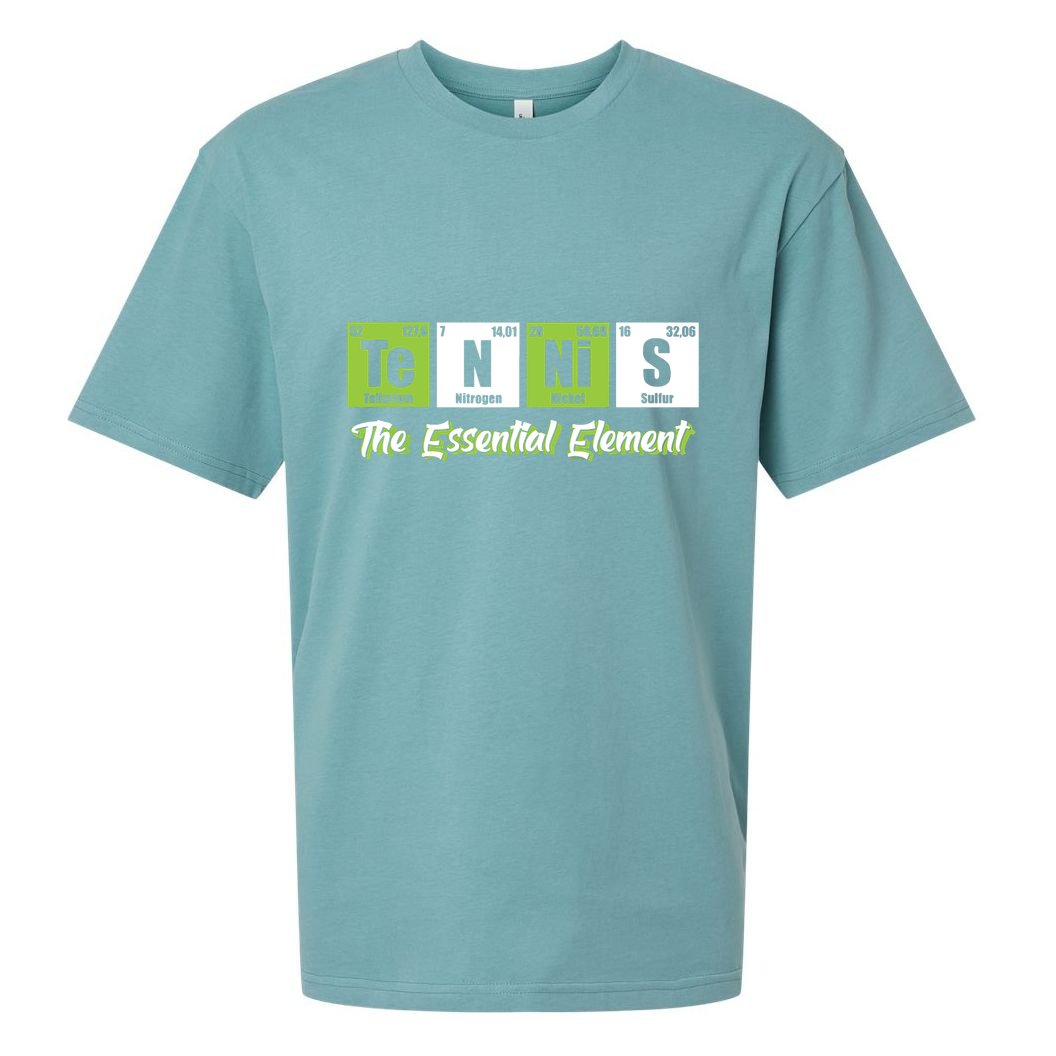 Tennis The Essential Element Funny Love Tennis Sueded Cloud Jersey T-Shirt