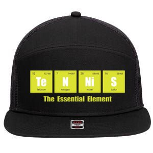 Tennis The Essential Element Tournament Sports Lover 7 Panel Mesh Trucker Snapback Hat