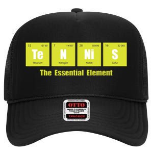 Tennis The Essential Element Tournament Sports Lover High Crown Mesh Back Trucker Hat