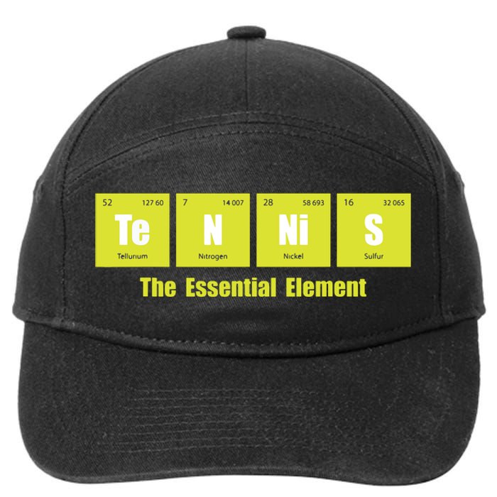 Tennis The Essential Element Tournament Sports Lover 7-Panel Snapback Hat