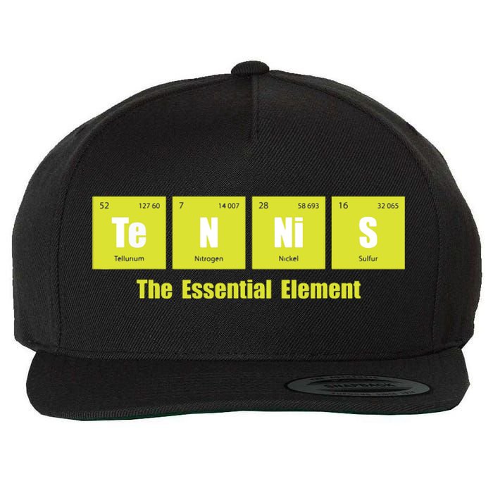 Tennis The Essential Element Tournament Sports Lover Wool Snapback Cap