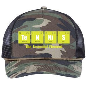 Tennis The Essential Element Tournament Sports Lover Retro Rope Trucker Hat Cap