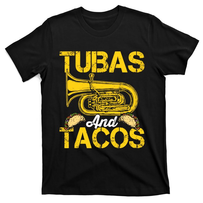 Tubas Tacos Expert Tuba Player Musician Music Playing Lover T-Shirt