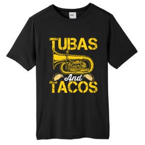 Tubas Tacos Expert Tuba Player Musician Music Playing Lover Tall Fusion ChromaSoft Performance T-Shirt