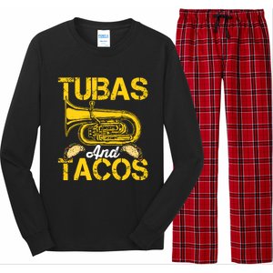 Tubas Tacos Expert Tuba Player Musician Music Playing Lover Long Sleeve Pajama Set