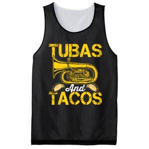 Tubas Tacos Expert Tuba Player Musician Music Playing Lover Mesh Reversible Basketball Jersey Tank