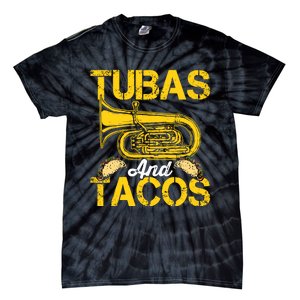 Tubas Tacos Expert Tuba Player Musician Music Playing Lover Tie-Dye T-Shirt