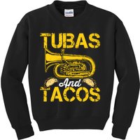 Tubas Tacos Expert Tuba Player Musician Music Playing Lover Kids Sweatshirt