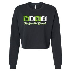 Tennis The Essential Element Funny Love Tennis Cropped Pullover Crew