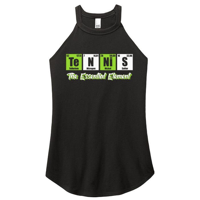 Tennis The Essential Element Funny Love Tennis Women's Perfect Tri Rocker Tank