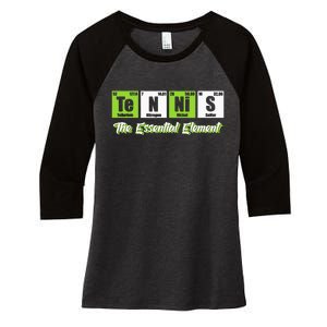 Tennis The Essential Element Funny Love Tennis Women's Tri-Blend 3/4-Sleeve Raglan Shirt