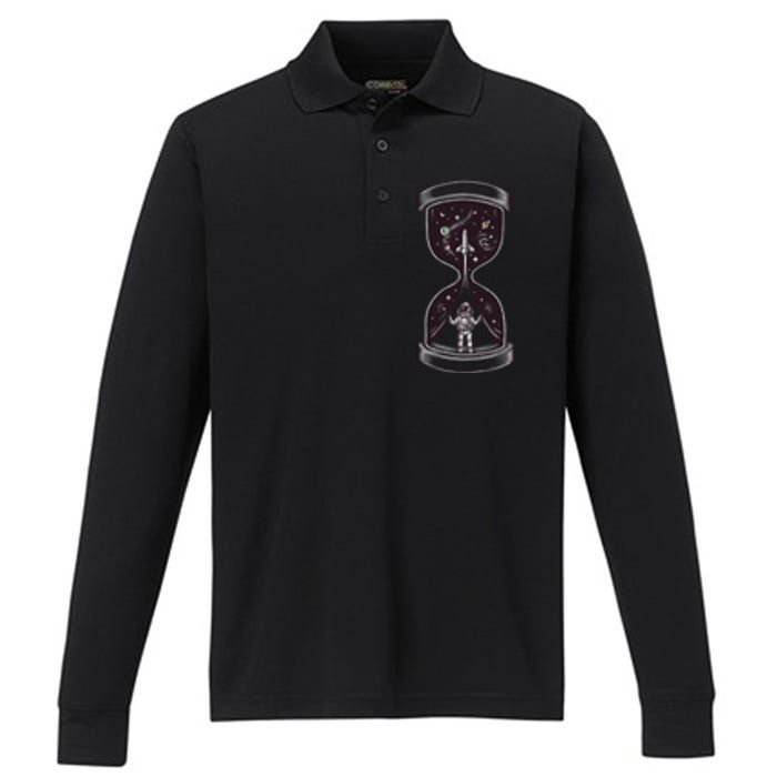 Time To Explore Performance Long Sleeve Polo