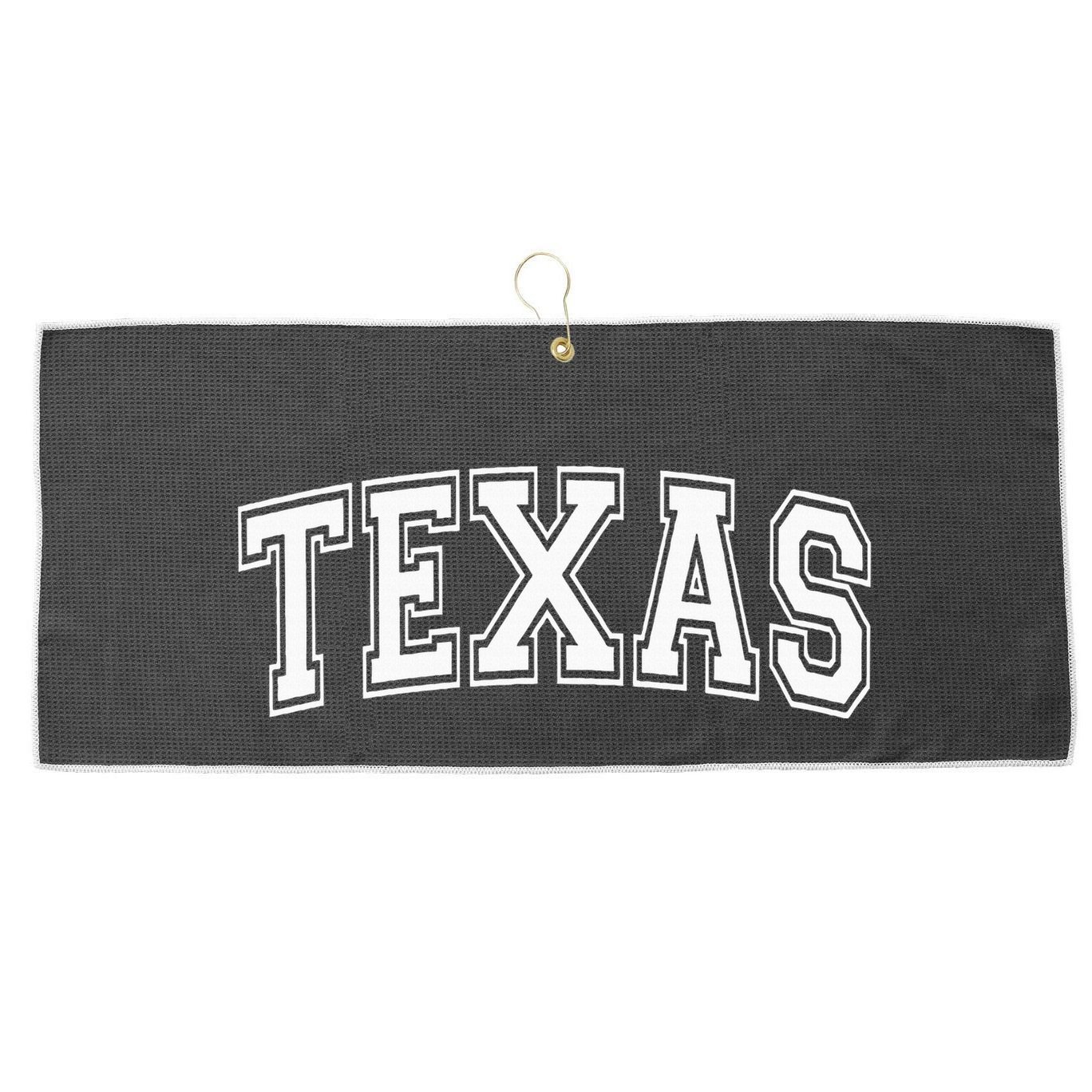 Texas Large Microfiber Waffle Golf Towel