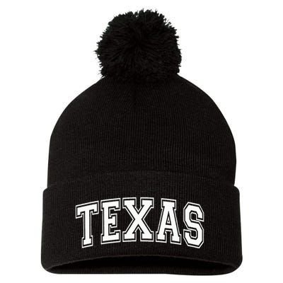 Texas Pom Pom 12in Knit Beanie