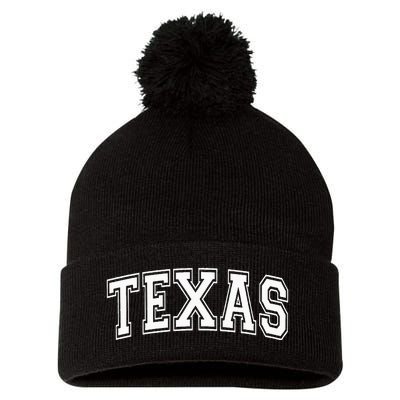 Texas Pom Pom 12in Knit Beanie