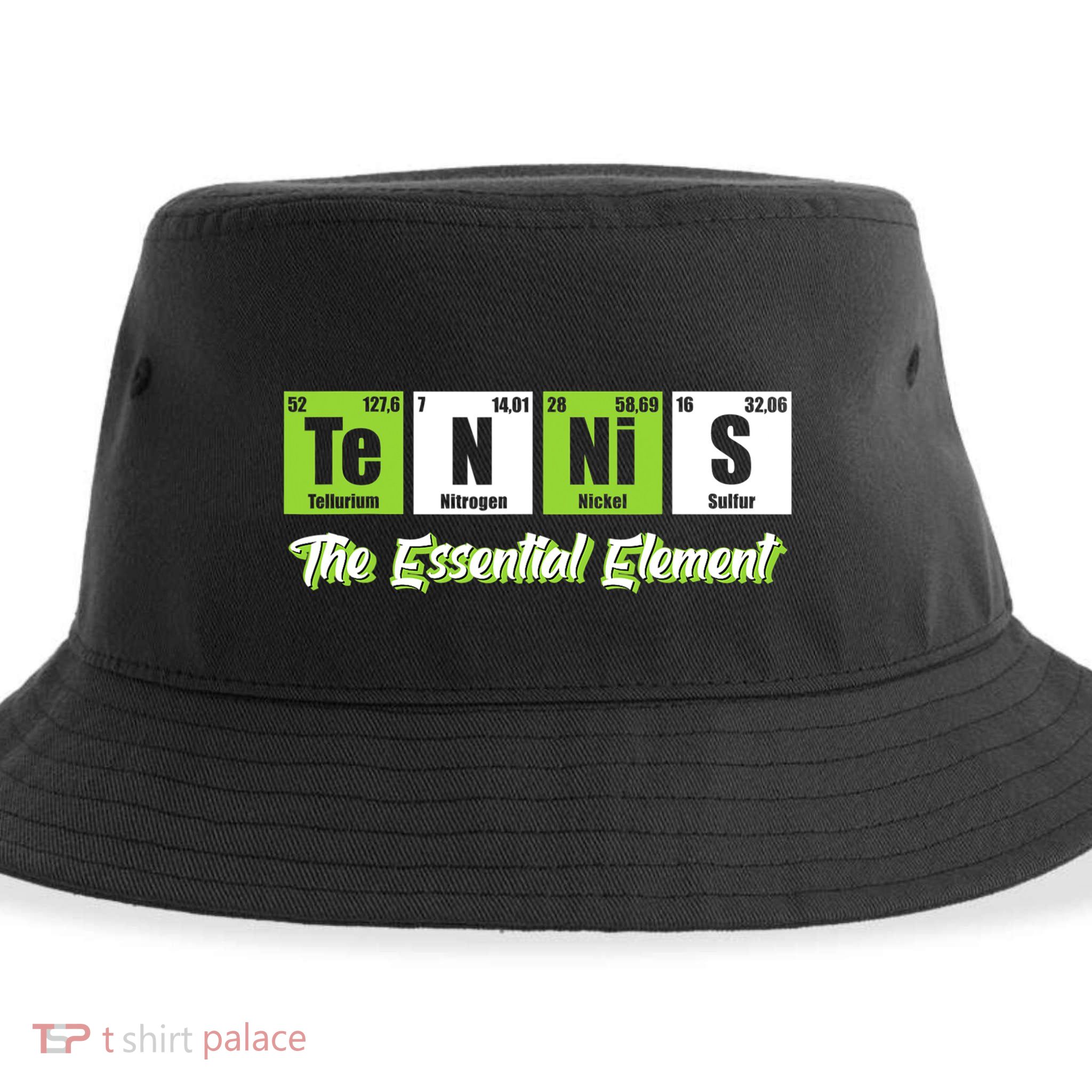 Tennis The Essential Element Funny Love Tennis Sustainable Bucket Hat