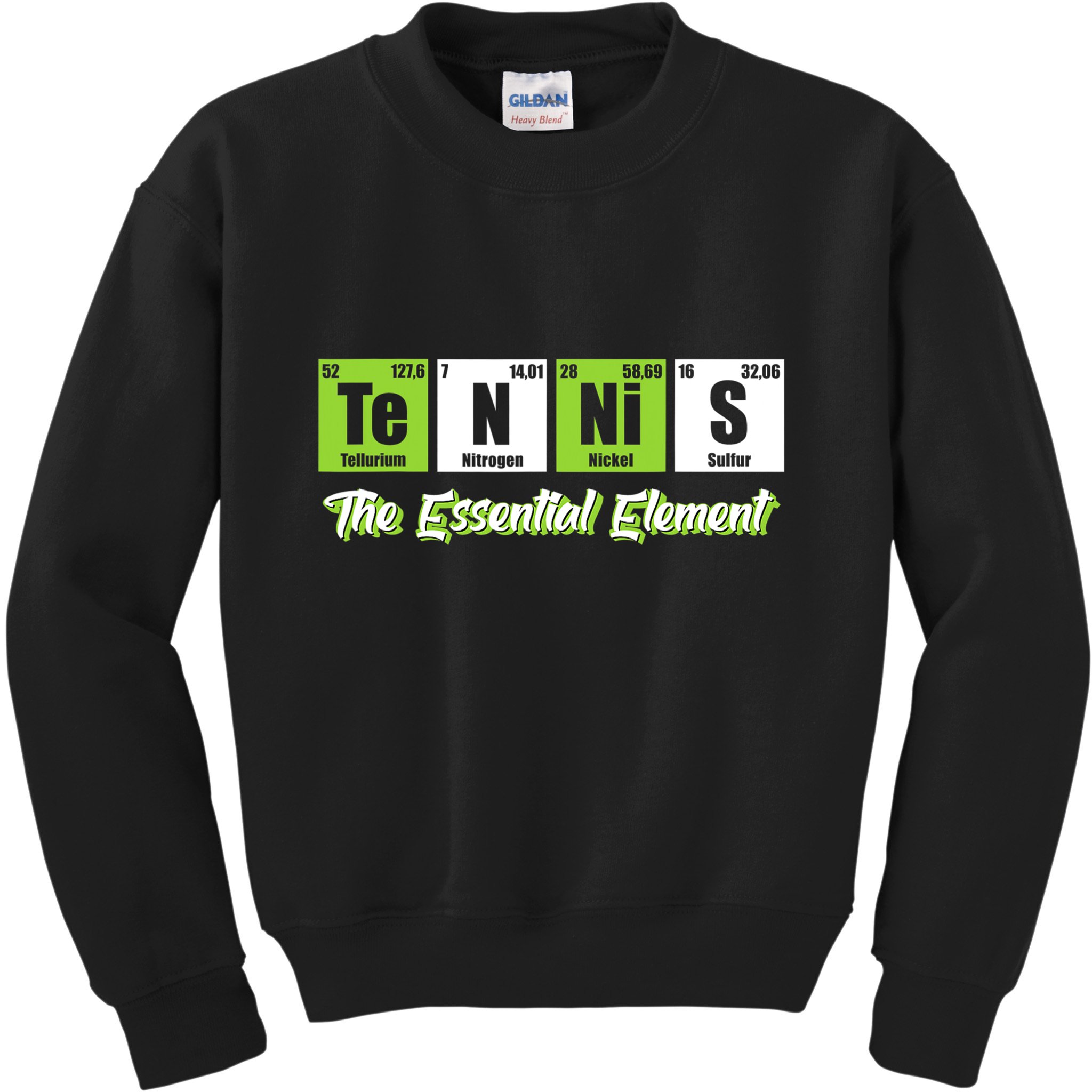 Tennis The Essential Element Funny Love Tennis Kids Sweatshirt