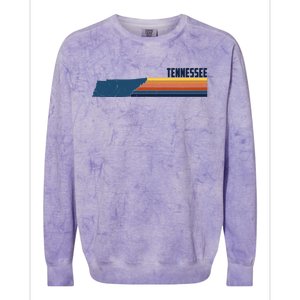 Retro Vintage Tennessee Colorblast Crewneck Sweatshirt