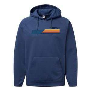 Retro Vintage Tennessee Performance Fleece Hoodie