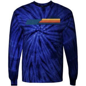 Retro Vintage Tennessee Tie-Dye Long Sleeve Shirt