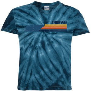 Retro Vintage Tennessee Kids Tie-Dye T-Shirt