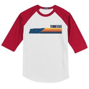 Retro Vintage Tennessee Kids Colorblock Raglan Jersey