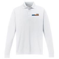 Retro Vintage Tennessee Performance Long Sleeve Polo