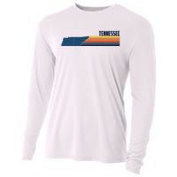 Retro Vintage Tennessee Cooling Performance Long Sleeve Crew