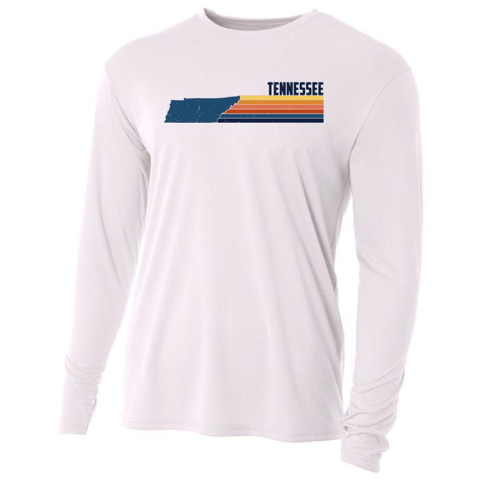 Retro Vintage Tennessee Cooling Performance Long Sleeve Crew