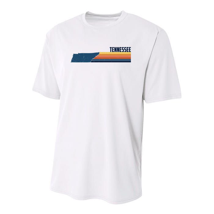 Retro Vintage Tennessee Youth Performance Sprint T-Shirt